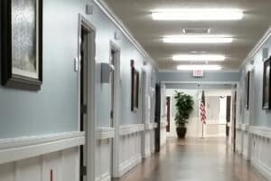 The hallway at the Richwood Nursing & Rehab