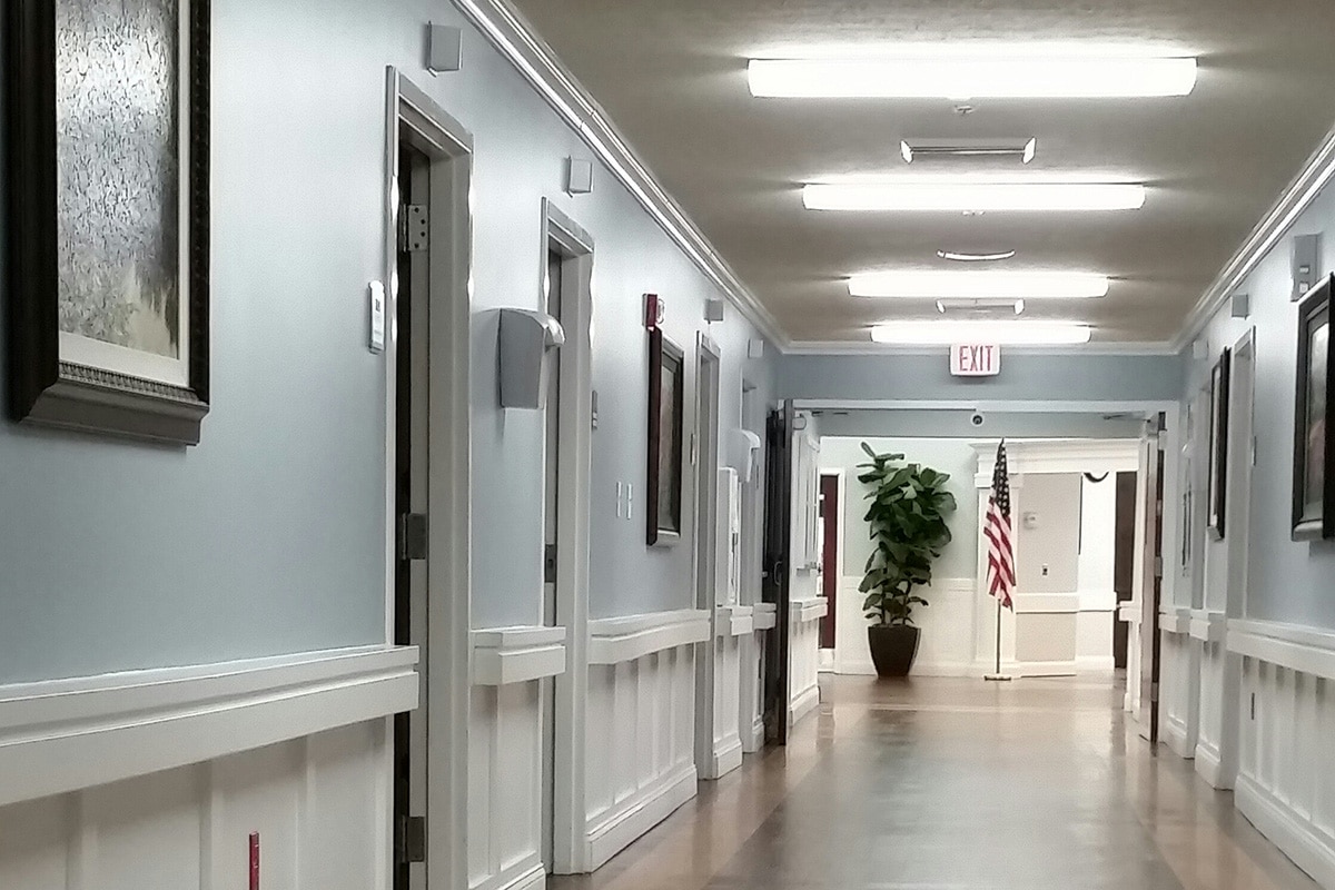 The hallway at the Richwood Nursing & Rehab